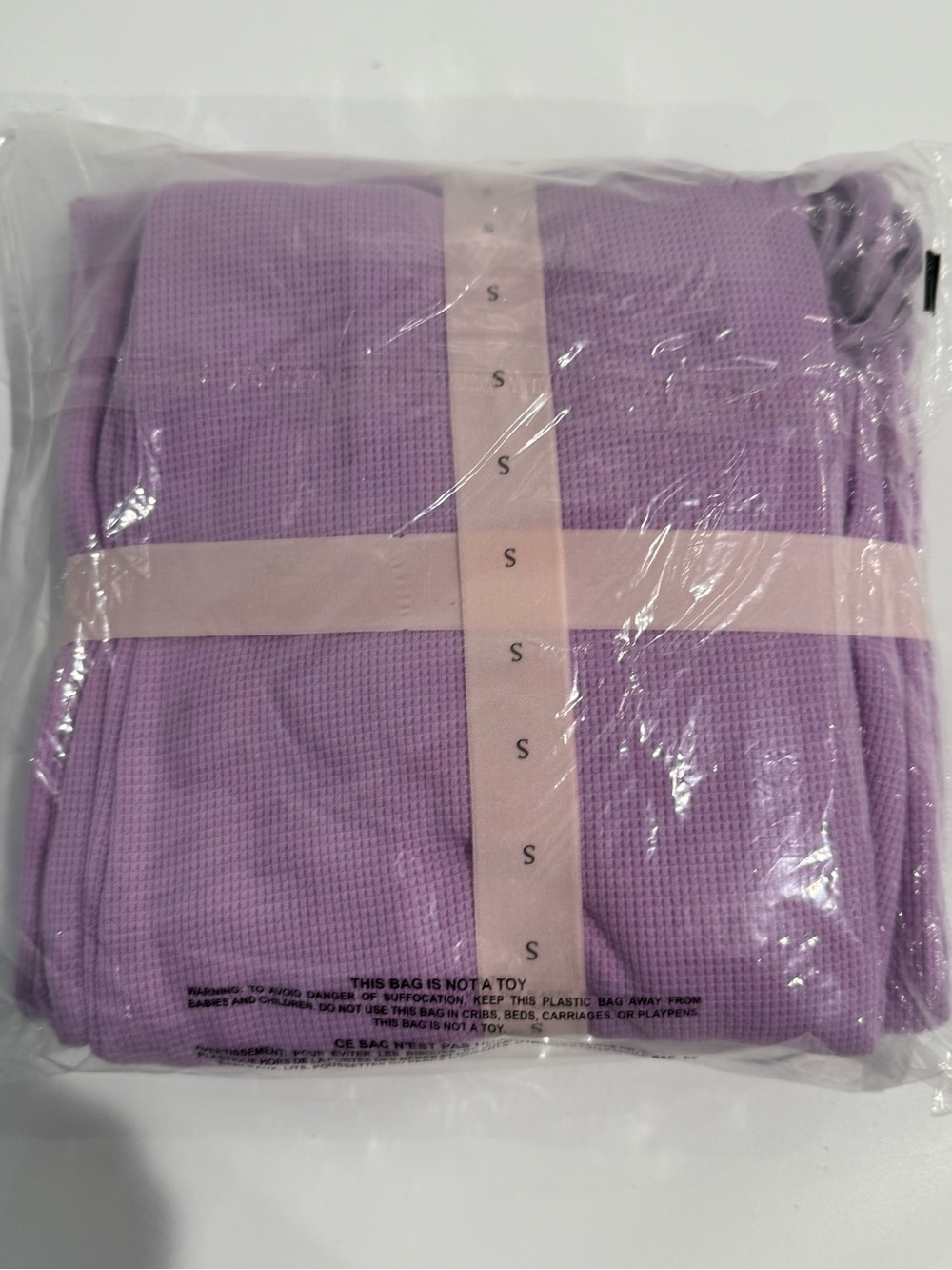 Victoria’s Secret Glow Waffle Henley Jogger Set in purple size small - Picture 3 of 3